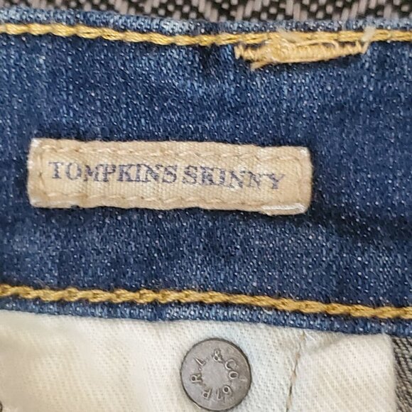 Polo Ralph Lauren Tompkins Skinny Fit Womens Size 30 Blue Denim Jeans 32x29 - Picture 4 of 14